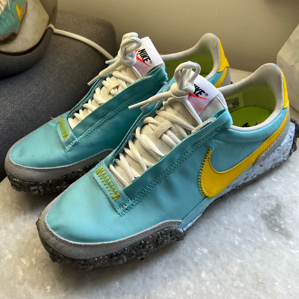 Nike Wmns Waffle Racer Crater 'Bleached Aqua' | Blue | Women's Size 10